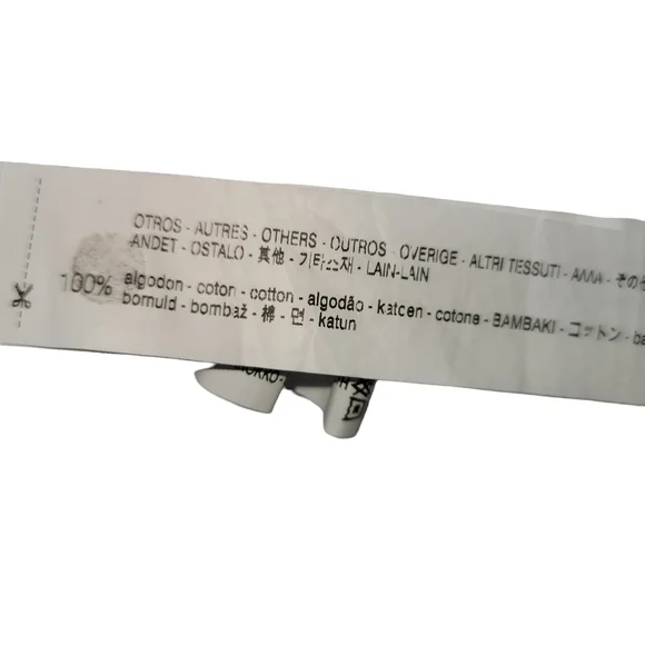 Zara Black and White Asymmetrical Long Sleeve Blouse - Picture 8 of 8